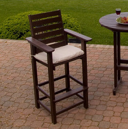 Recycled Plastic Captain Bar Stool