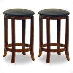 Winsome 24" Wooden Swivel Barstool