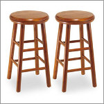 Winsome 24" Backless Swivel Counter Stool